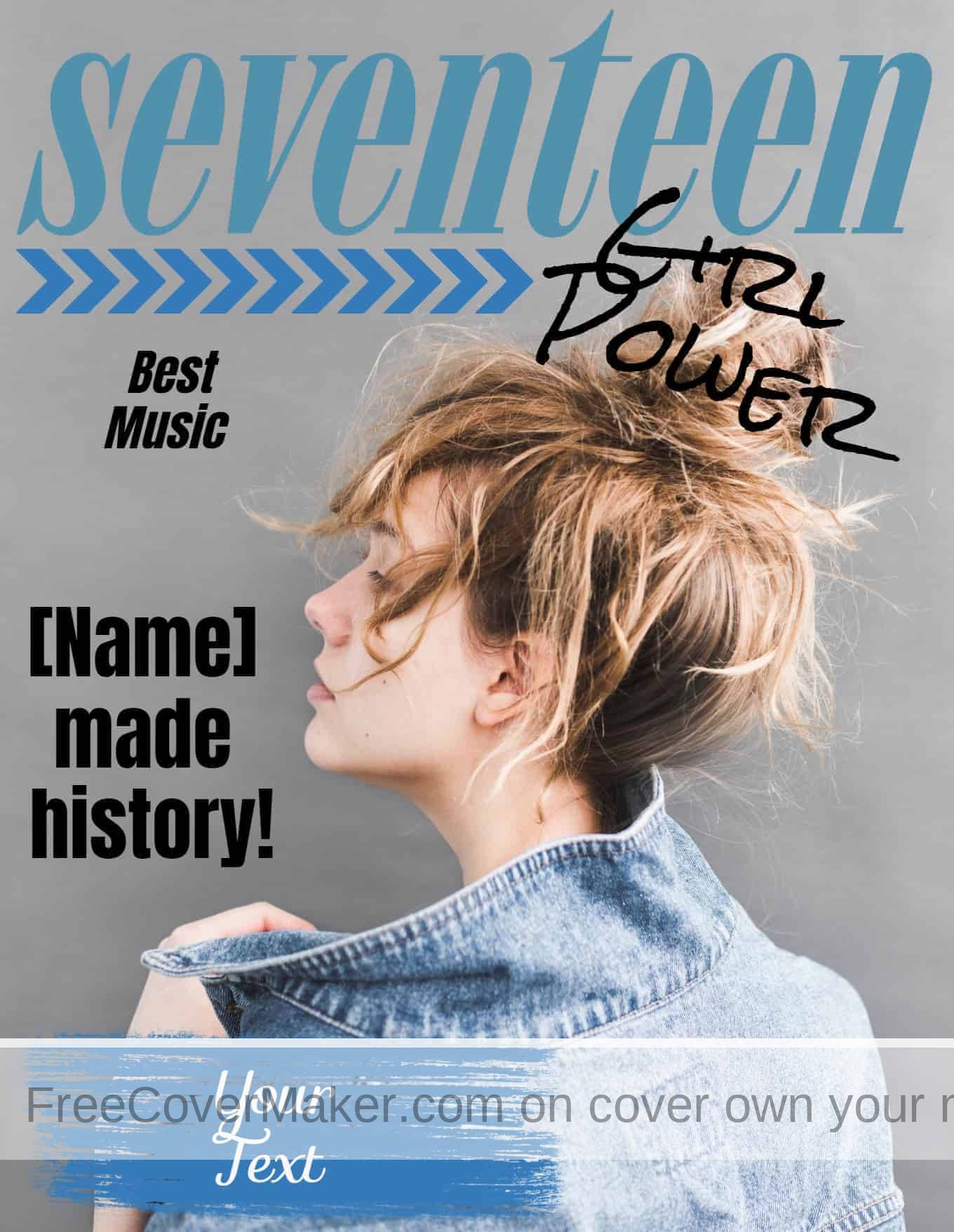 seventeen magazine cover template